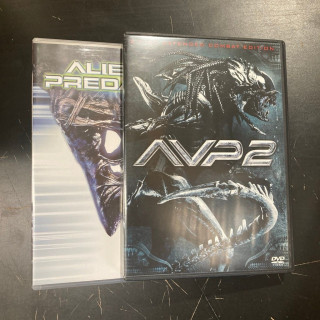 Alien Vs. Predator 1-2 3DVD (VG+/M-) -toiminta/sci-fi-